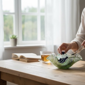 Tavasz mintás rogyasztott tálka - otthon & életmód - konyhafelszerelés, tálalás - tálalás - kínálótál - Meska.hu