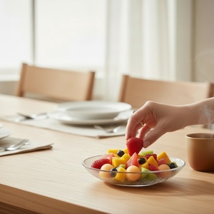 Orchidea rogyasztott üveg tálka - otthon & életmód - konyhafelszerelés, tálalás - tálalás - kínálótál - Meska.hu