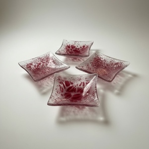 Csupaszív mini tálkészlet, Otthon & Életmód, Dekoráció, Asztal és polc dekoráció, Dekorációs tál, tartó, Üvegművészet, MESKA