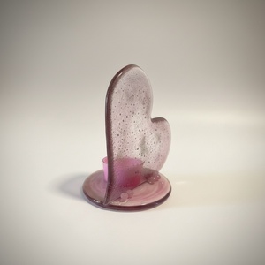 Szív alakú mécsestartó - otthon & életmód - gyertya, illat, aroma - mécses és mécsestartó - Meska.hu