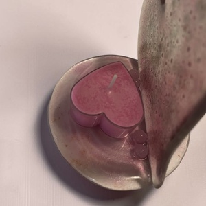 Szív alakú mécsestartó - otthon & életmód - gyertya, illat, aroma - mécses és mécsestartó - Meska.hu