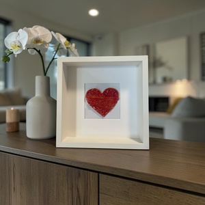 A Szeretet Szíve - üveg kép dekoráció - Meska.hu