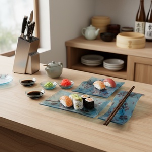 Sushi tál szett - otthon & életmód - konyhafelszerelés, tálalás - tálalás - tányér & étkészlet - Meska.hu