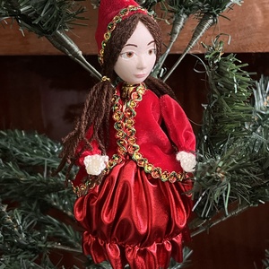 Manó lány karácsonyfadísz, Karácsony, Karácsonyi lakásdekoráció, Karácsonyfadíszek, , MESKA