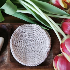 ZERO WASTE HORGOLT KOZMATIKAI KORONG ARCTISZTÍTÓ/SMINKELTÁVOLÍTÓ természetes anyagból,mosható-vasalható,környezettudatos - szépségápolás - arcápolás - arctisztító korong - Meska.hu