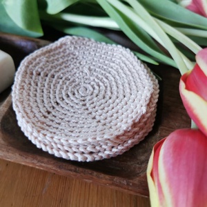ZERO WASTE HORGOLT KOZMATIKAI KORONG ARCTISZTÍTÓ/SMINKELTÁVOLÍTÓ természetes anyagból,mosható-vasalható,környezettudatos - Meska.hu