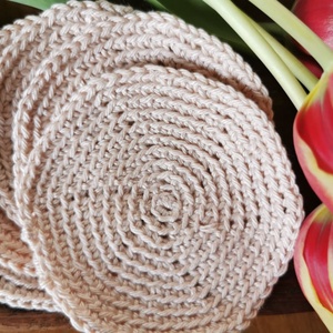 ZERO WASTE HORGOLT KOZMATIKAI KORONG ARCTISZTÍTÓ/SMINKELTÁVOLÍTÓ természetes anyagból,mosható-vasalható,környezettudatos - szépségápolás - arcápolás - arctisztító korong - Meska.hu