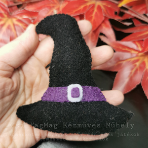 Boszorkánysapka Boszorkánykalap Boszorkánysüveg Halloween Dekoráció őszi Dekor Természetes Anyagokból Gyapjúfilc Gyapjú  - Meska.hu