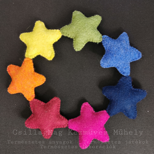 Csillagkoszorú Színes Csillagok évkör Színkör évszakasztal Waldorf Gyapjúfilc Gyapjú Csakra Színek Természetes Dekoráció - otthon & életmód - dekoráció - virágdísz és tartó - koszorú - Meska.hu