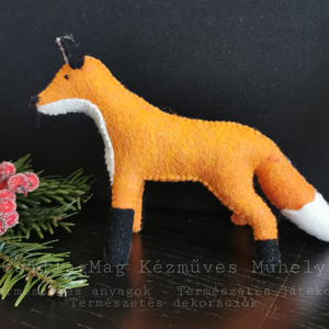 RÓKA GYAPJÚFILC CSILLAGMAG-ÁLLATFIGURA TERMÉSZETES ANYAGOK GYAPJÚFILC GYAPJÚ WALDORF NEMEZ NEMEZJÁTÉK ERDEI ÁLLATOK - játék & sport - plüssállat & játékfigura - róka - Meska.hu
