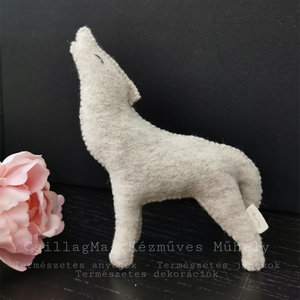 Szürke Farkas Erdei állatok Sorozat Természetes Anyagok Gyapjúfilc Gyapjú Egyedi Kézműves Játék Waldorf Fenntartható  - Meska.hu