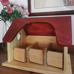 Csillagistálló CsillagMag Meseházak tömörfa játék kézműves istálló lóistálló boxos istálló Waldorf fantáziajáték  - játék & sport - baba & babaház - babaház - Meska.hu