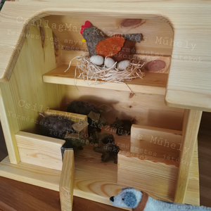 CsillagFarm CsillagMag Meseház Fajáték Babaház Farmház Természetes játék Waldorf Istálló Természetes anyagok Tömör fenyő, Játék & Sport, Baba & babaház, Babaház, , MESKA