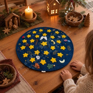 CsillagMag Adventi lépegető adventi spriál adventi út évszakasztal Waldorf ihletésű kézzel készült karácsonyi várakozás  - Meska.hu