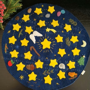 CsillagMag Adventi lépegető adventi spriál adventi út évszakasztal Waldorf ihletésű kézzel készült karácsonyi várakozás  - karácsony - adventi díszek - adventi naptár - Meska.hu