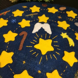 CsillagMag Adventi lépegető adventi spriál adventi út évszakasztal Waldorf ihletésű kézzel készült karácsonyi várakozás  - karácsony - adventi díszek - adventi naptár - Meska.hu