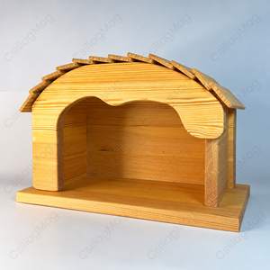 Betlehemi Meseház Szent Család Angyal CsillagMag Mesevilág Advent Karácsony Waldorf Természetes dekoráció 5 db/szett - karácsony - karácsonyi lakásdekoráció - karácsonyi falu, házikó - Meska.hu
