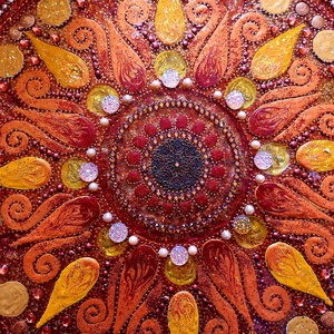 Őszi Nap Mandala - otthon & életmód - dekoráció - spiritualitás - mandala - Meska.hu