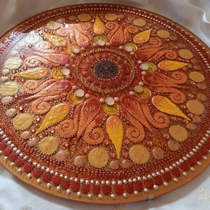 Őszi Nap Mandala - otthon & életmód - dekoráció - spiritualitás - mandala - Meska.hu