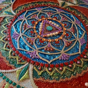 Gyökércsakra Mandala - otthon & életmód - dekoráció - spiritualitás - mandala - Meska.hu