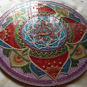 Gyökércsakra Mandala - otthon & életmód - dekoráció - spiritualitás - mandala - Meska.hu