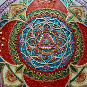 Gyökércsakra Mandala - otthon & életmód - dekoráció - spiritualitás - mandala - Meska.hu