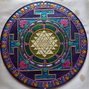 Sri Yantra Mandala - otthon & lakás - dekoráció - spiritualitás - mandala - Meska.hu