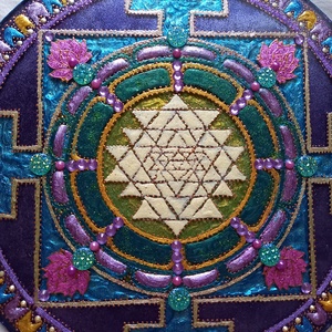 Sri Yantra Mandala - otthon & lakás - dekoráció - spiritualitás - mandala - Meska.hu