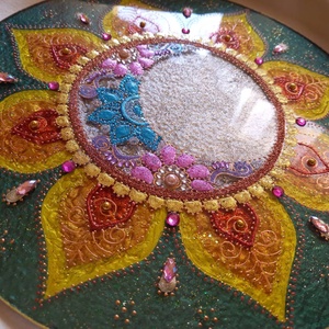 Nap-Hold Mandala - otthon & életmód - dekoráció - spiritualitás - mandala - Meska.hu