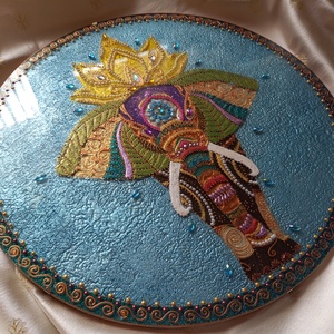 Elefántos Mandala - otthon & életmód - dekoráció - spiritualitás - mandala - Meska.hu