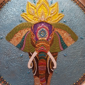 Elefántos Mandala - otthon & életmód - dekoráció - spiritualitás - mandala - Meska.hu