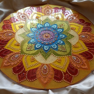Szivárványos Mandala - otthon & életmód - dekoráció - spiritualitás - mandala - Meska.hu