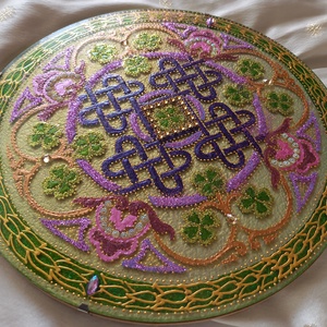 Szerencse, Gazdagság és Hosszú Élet Csomója Mandala - otthon & életmód - dekoráció - spiritualitás - mandala - Meska.hu