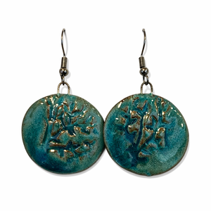 Éjféli Ég - fülbevaló, Ékszer, Fülbevaló, Lógós kerek fülbevaló, , MESKA