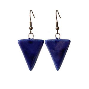 Kék Ég - fülbevaló, Ékszer, Fülbevaló, Lógó fülbevaló, Kerámia, MESKA