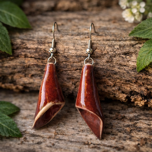 Őszi Kála - fülbevaló, Ékszer, Fülbevaló, Lógó fülbevaló, Kerámia, MESKA