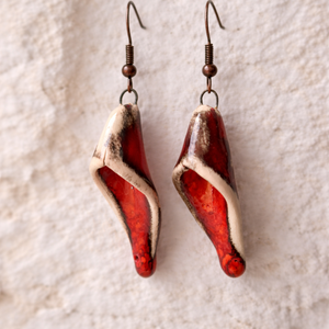 Tűz Kála - fülbevaló - Meska.hu