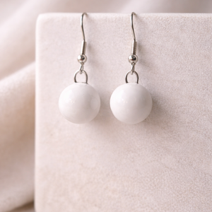 Hógyöngy - fülbevaló - Meska.hu