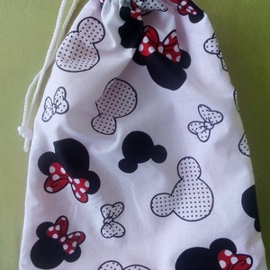 Minnie egeres  oviszsák tornazsákkal - játék & sport - ovis felszerelés - ovis zsák - Meska.hu