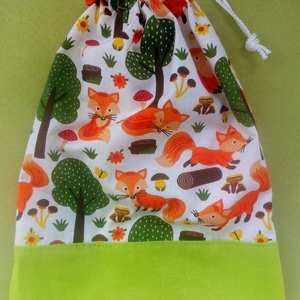 Rókás oviszsák és tornazsák - játék & sport - ovis felszerelés - ovis szett - Meska.hu