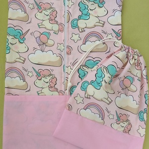 Unikornisos oviszsák tornazsákkal - Meska.hu