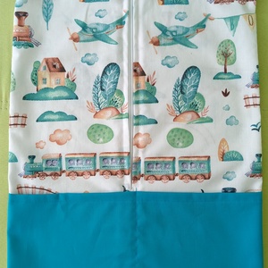 Vonatos, repülős oviszsák tornazsákkal - játék & sport - ovis felszerelés - ovis szett - Meska.hu