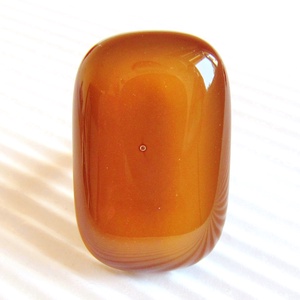 Karamell barna elegáns üveg gyűrű, üvegékszer - ékszer - gyűrű - statement gyűrű - Meska.hu