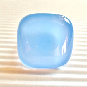 Levendula kék üveg gyűrű, üvegékszer - ékszer - gyűrű - statement gyűrű - Meska.hu