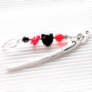 Könyvjelző Szerelmes cica - könyv & zene - könyvjelző - Meska.hu