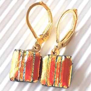 Arany- piros szárnyú szentjánosbogárka dichroic üveg fülbevaló arany színű franciakapcsos akasztón, üvegékszer - ékszer - fülbevaló - lógó fülbevaló - Meska.hu Arany- piros szárnyú szentjánosbogárka dichroic üveg fülbevaló arany színű franciakapcsos akasztón, üvegékszer - ékszer - fülbevaló - lógó fülbevaló - Meska.hu