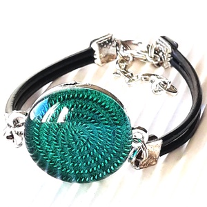 Végtelen tenger pötty medál NEMESACÉL akasztón, üvegékszer - Limitált széria! - ékszer - nyaklánc - medálos nyaklánc - Meska.hu