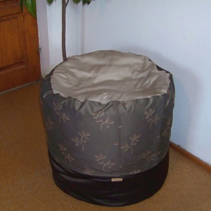 Babzsák puff, lábtartó, barna, nagyméretű, bevezető áron!  -  - Meska.hu