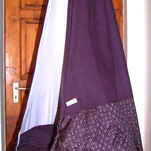 Csepphinta, 70 cm babzsák párnával, sötét lila  arany, bevezető áron -  - Meska.hu