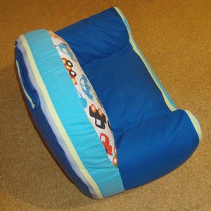 Babzsák fotel, babafotel, türkiz, járműves, mosható huzattal       - otthon & életmód - bútor - babzsák - Meska.hu